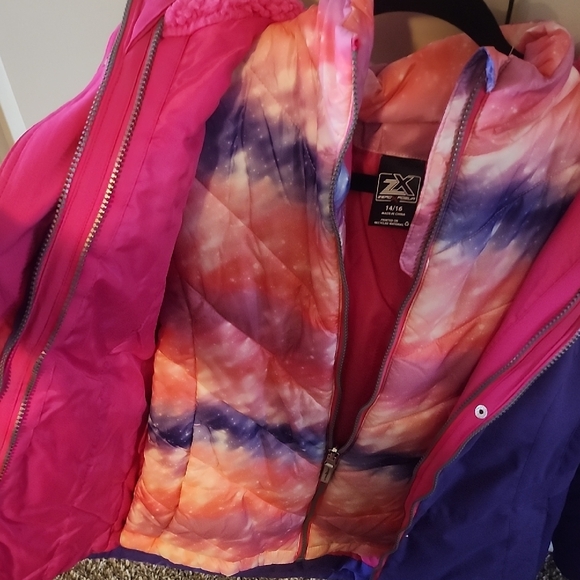 Girls Sz 14/16 2 in 1 Winter Jacket - Picture 2 of 4